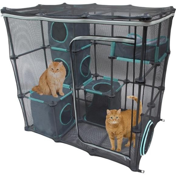Outdoor Catio Mega Kit for Cats Replacement Parts and 10' Tunnels